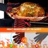 1pc Universal Anti-Slip Heat-Resistant Barbecue Oven Gloves Fireproof Kitchen Cooking Gloves Suitable for High Temperatures