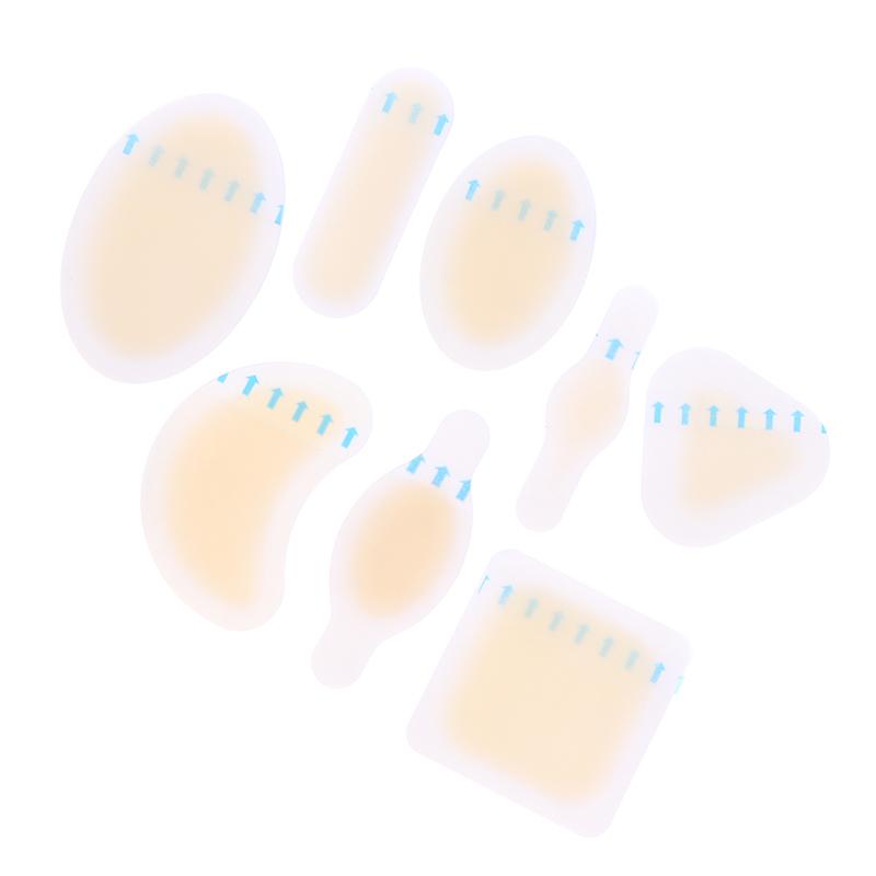 24Pcs Blister Plasters Invisible Hydrocolloid Gel Blister Bandages Blister Cushion Pad For Heel Foot Toe And Guard Skin