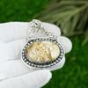 Gift For Her 925 Sterling Silver Natural Brecciated Mookaite Gemstone Pendant