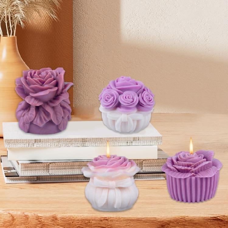 Flowers Candle Molds Casting Molds Silicone Mould Ornament Molds Plasters Molds Epoxy Resin Molds