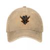 Metal Cross Eagle Wings Faith Over Fear Wall Decor Washed Baseball Cap Outdoor For Womens Unisex FeUnisex
