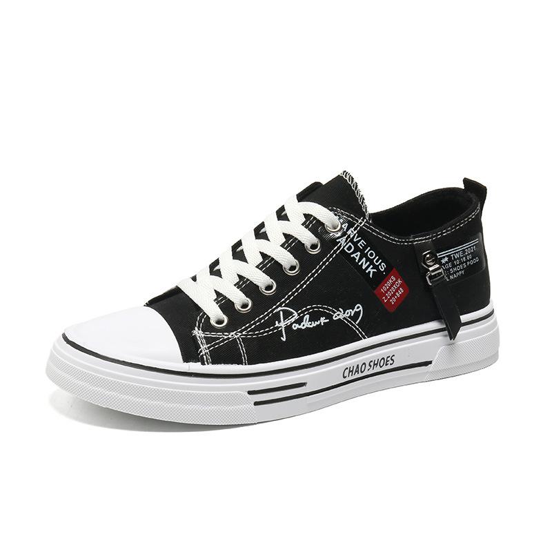 Men's shoes spring 2025 new breathable canvas shoes men's versatile casual board shoes youth sports trendy shoes