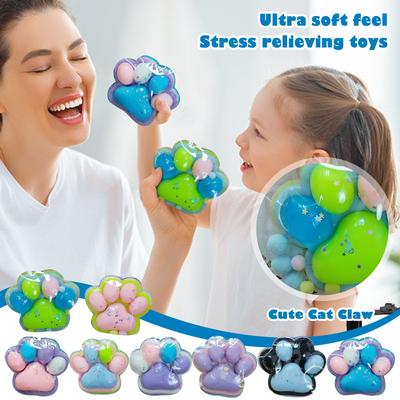 Giant Super-large Transparent Claws Super Soft Sticky Slow Decompression Toy