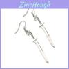 Unique Minimalist Sword-shaped Earrings For Women Geometric Alloy Design