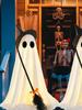 Light up Ghost Decorations Outdoor Standing Ghost Halloween Decor with Light Seasonal Holiday Party Spooky Decor for Indoor