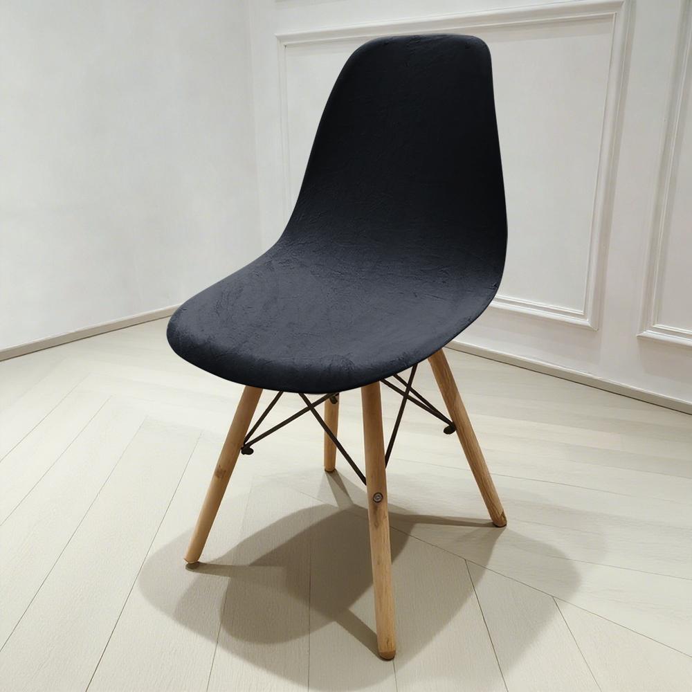 

Cheap Modern Nordic Style Chair Covers for Home Restaurant New Curved Armchair Cover Elastic Slip Resistant Chair Protector 1pc