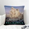 Game Assassins Creed Valhalla Cushion Cover Natural Linen Pillowcase Set AllinOne Decor for Sofa Bedroom  Chair
