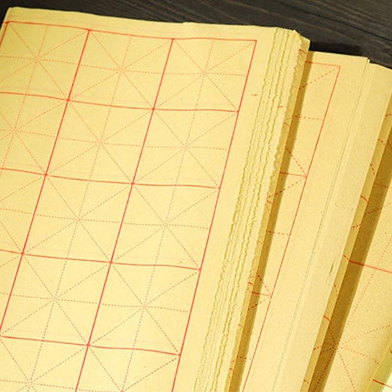 Xuan Papier Papier Chinesisches Kalligraphiepapier Maobian Papier mit Gittern zum Üben Chinesische Japanische Kalligraphie