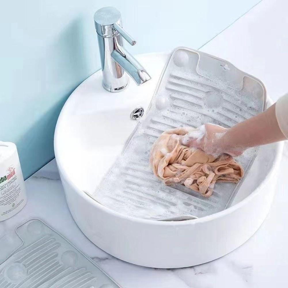Foldable Design Hand Washing Board Non-Slip Scrubbing Board Laundry Washboard Bathroom Sink