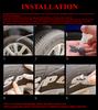 3D 8 Groups SPEED & Brake Blade Night Reflective Permanent Tire Lettering Car Decals Decoration Stickers Kit Stickers for 4 Tires