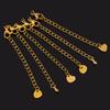 5pcs Extension Tail Chain with Lobster Clasps Stainless Steels Extended Chain for DIY Bracelet Necklace Connector Jewelry Making