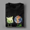 Mode Drei Glorps Alien Katze Meme T-Shirts für Herren Rundhals 100% Baumwolle T-Shirt Kurzarm T-Shirt 4XL 5XL Kleidung