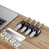 1 Set Smooth Wire Management Pad Keeper Adjustable Magnetic Cable Clips Power Cord Storage Rack Holder Under Desk For Home