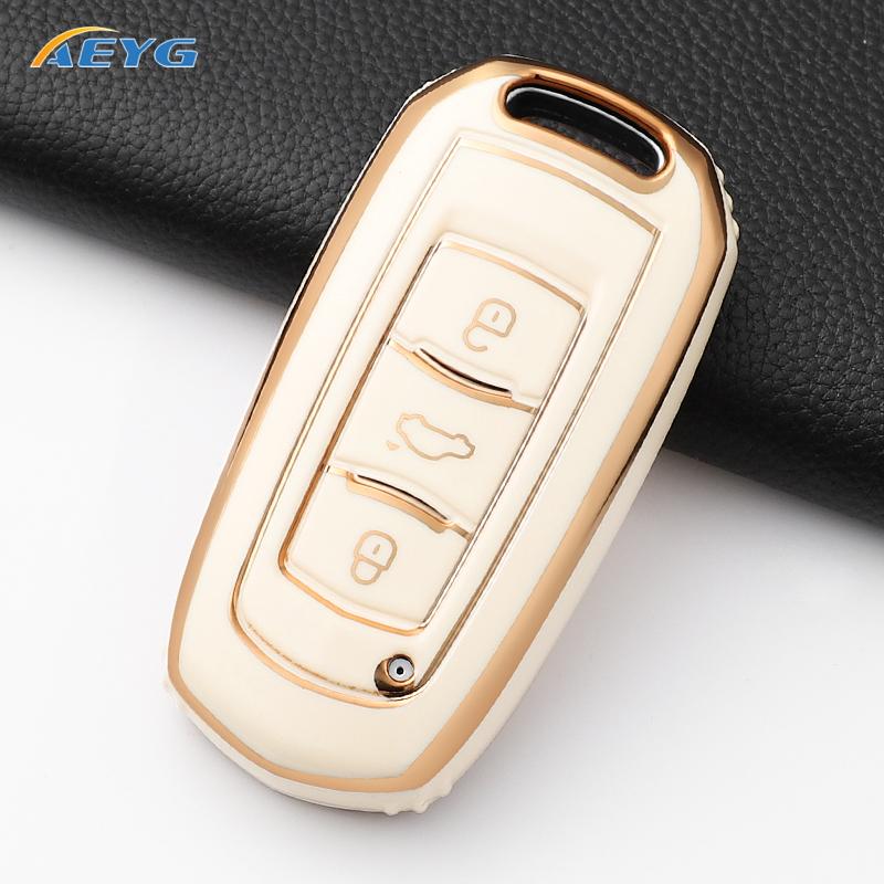 Tpu Car Key Case Cover For Geely Emgrand 7 Gx3 Atlas Gs Nl3 Gili Emgrand 7 Ex7 Gt Gc9 Protected Shell Fob Accessories