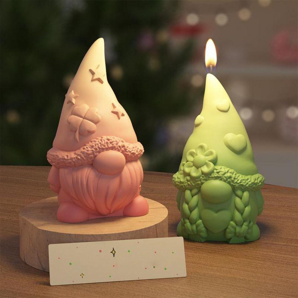 DIY Craft Chocolate Mold Heat-Resistant Candle Making Tool Portable Easter Dwarf Mold  Craft Art