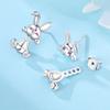 barbie [Original Design of Cute Rabbit with High-end Temperament and Original Debut Ins Style Love S925 Silver Earrings for Women ZJYES-YS-092