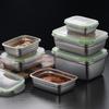 GOWKE 304 Stainless Steel Microwaveable Food Storage Container Set