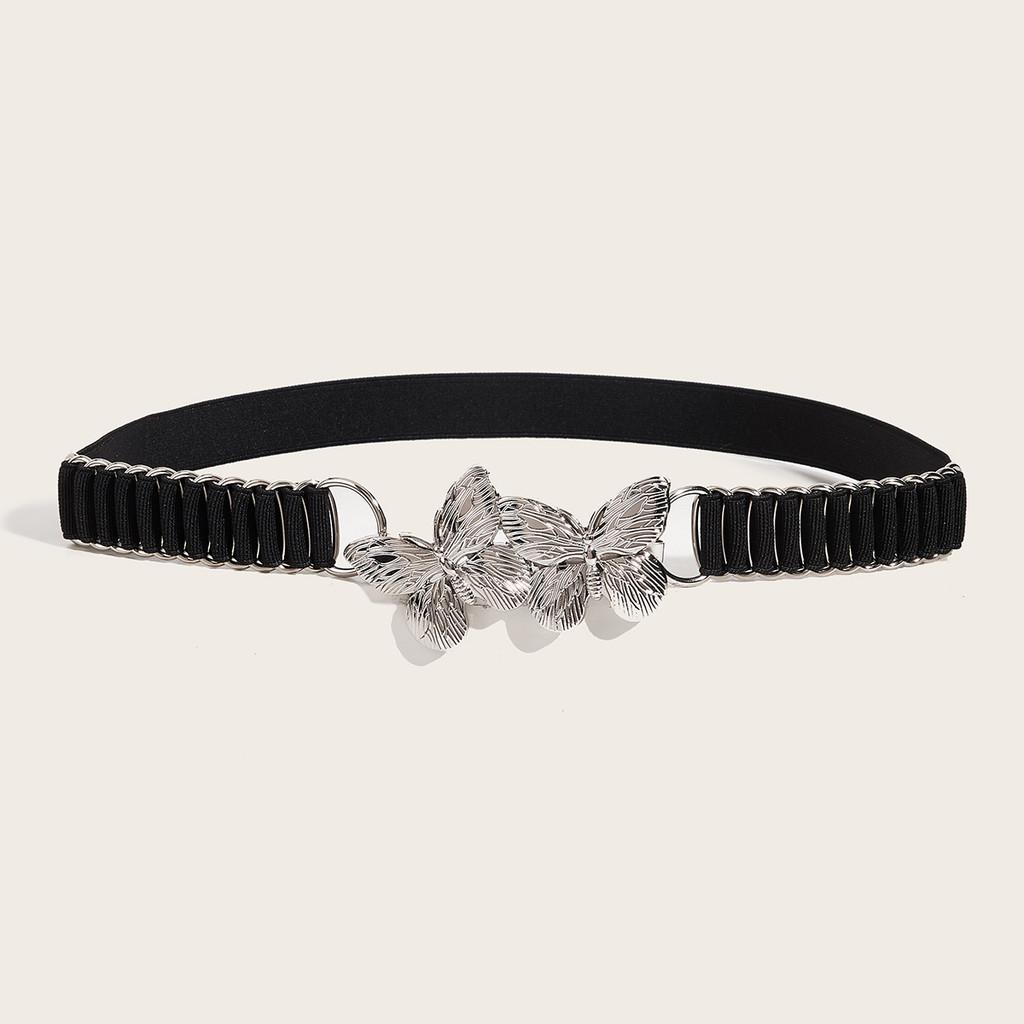 Waist Metallic Ladies Belt With Snap Button Closure For Dresses And Wear Casual