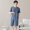 Modal pajamas men's summer 1011 new summer men's cool short-sleeved shorts large size loungewear set