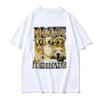 Summer Men I Love Dumb Blondes English Golden Retriever Printed T-shirt Retro Gothic Cotton Short-sleeved Y2k Streetwear