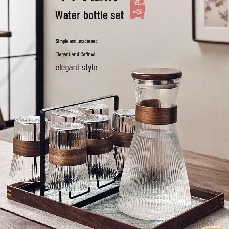 Chinese Style High-Temperature Glass Cup and Pitcher Set
