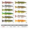 66g 20cm Multi-Jointed Lure 9 Sections with Two Treble Hook 1# 3D Eyes 11Colors Swim Bait Pike Multi Joint Bait Fishing Lure