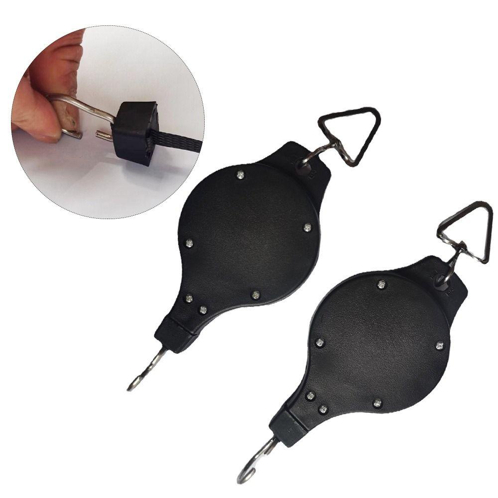 Adjustable Height Retractable Flower Basket Hooks Bird Cages Indoor Outdoor Hanging Flower Basket Hook Heavy-Duty