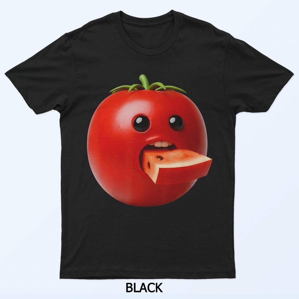 

Niche Fruits Funny Tomato Meme Brainrot Surreal T-Shirt S