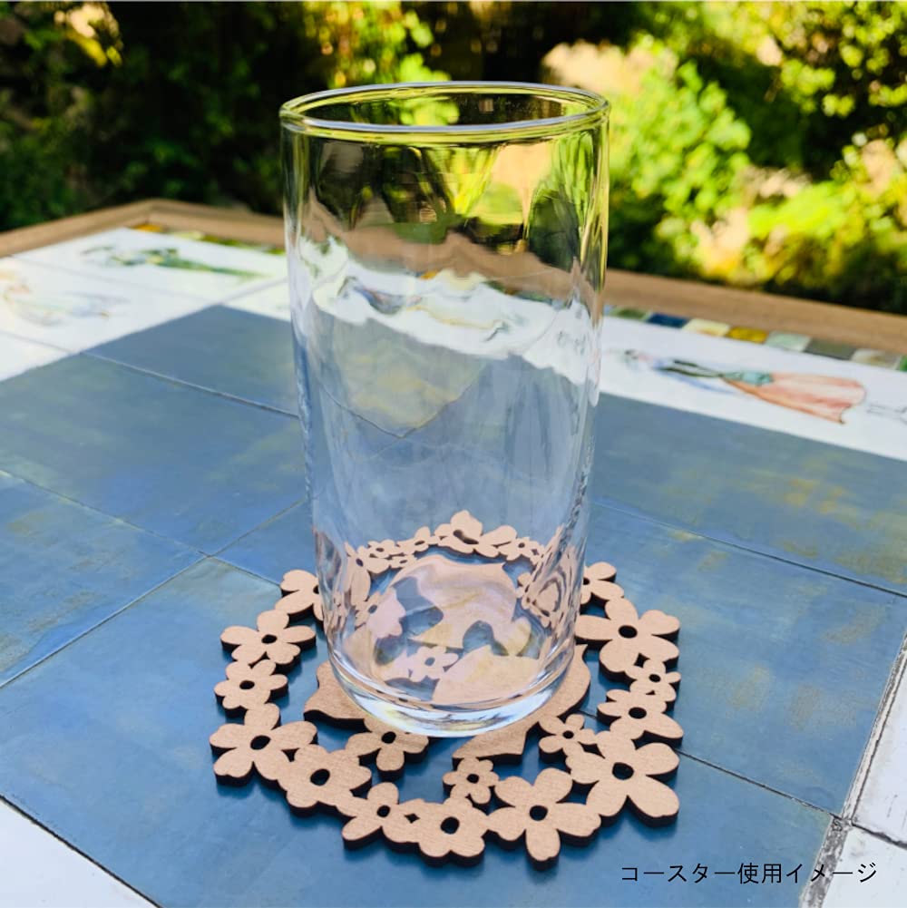 SIKTEN Scandinavian Set of 5 Lithuanian Wooden Coasters Stylish Coasters Perfect for Decorating or As a Base for Each Coaster Measures Approximately