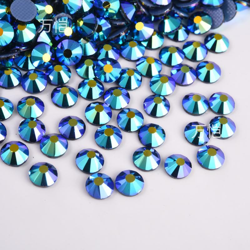 Imitation Austrian Diamond, Even Surface Hot Melt Adhesive Hot Diamond Ab Color Crystal Glass Diy Clothing Rhinestone Decoration