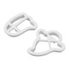 2pcs Small Ghost Cookie Cutters ABS Material Biscuit Cutter for Holiday Decoration Party Supplies Ba