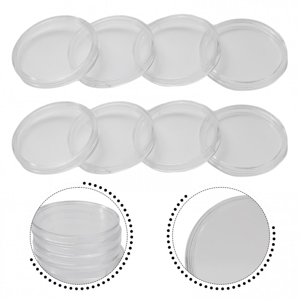 39mm Coin Capsules Coin Collection Rimless Transparent