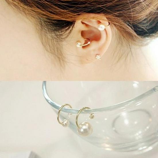 2025 Spring New Pearl Ear Clip for Non-Pierced Ears - Simple, High-End Niche Ear Hook & Bone Clip for Women