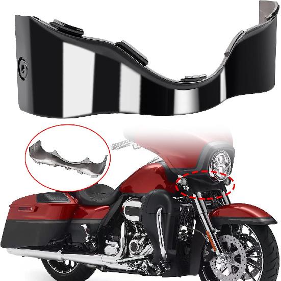 Gloss Black Motorcycle Outer Batwing Lower Trim Skirt Fairing Fit for Harley Touring Electra Street Glide Ultra Limited FLHX FHLT FLH 2014-2023