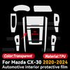 TPU für Mazda CX30 CX-30 -2024 Transparente Schutzfolie Auto Innenraum Aufkleber Mittelkonsole Schalthebel Tür Fenster Navigationspanel