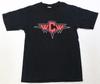 Seltenes Vintage ANVIL WCW World Championship Wrestling 2001 T-Shirt 2000er Schwarz S