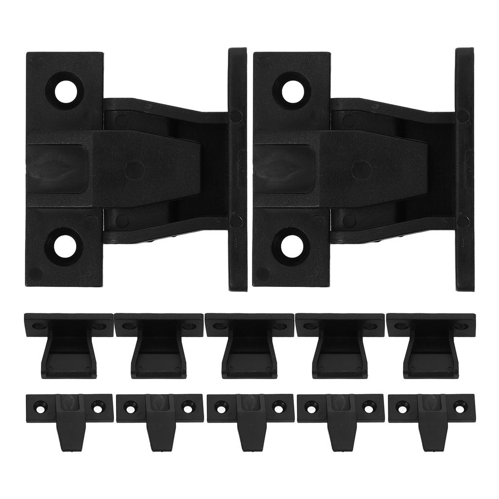 12Set Roman Column Buckle Connector Adjustable Cabinet Support Bracket Plastic Furniture Panel Clip for Floating Shelf