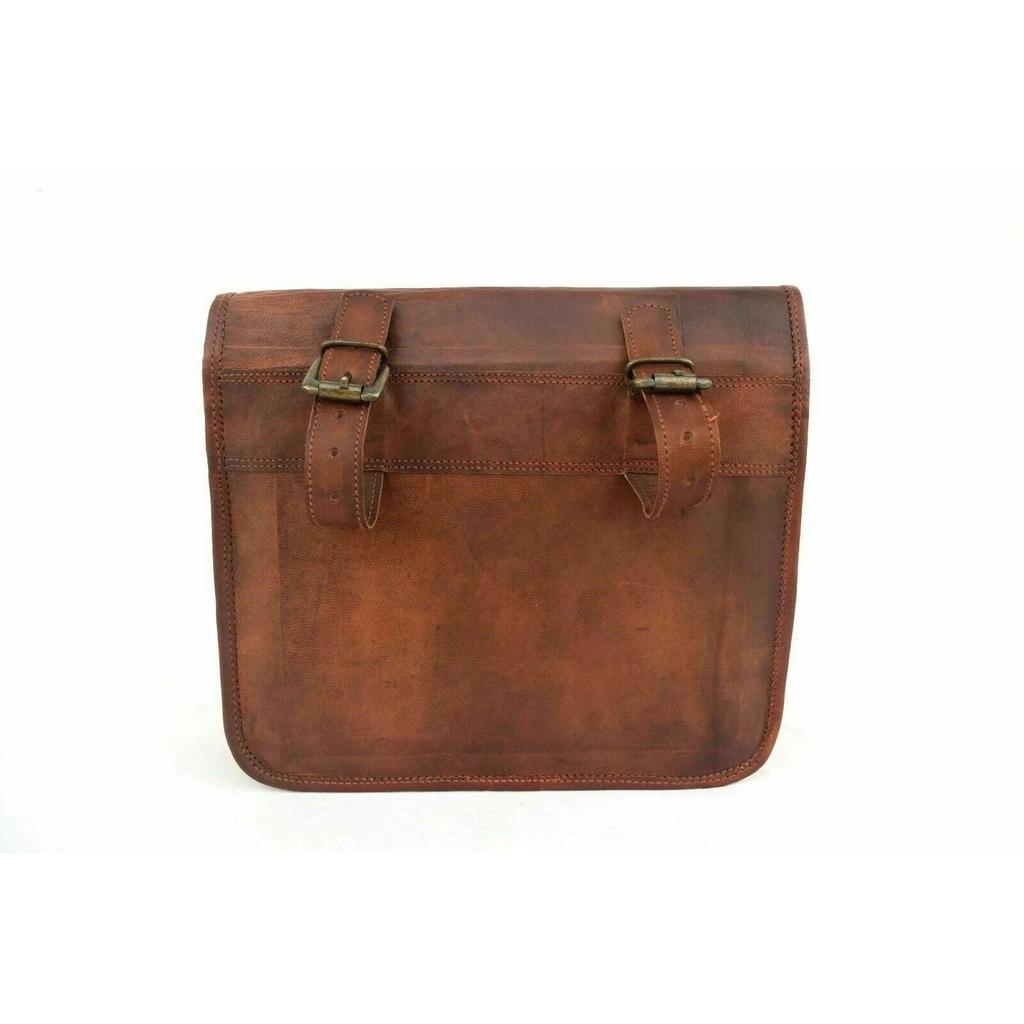 Leather 1 Saddle Bag Tool Pouch Swing Arm Luggage Side Bag Motorcycle