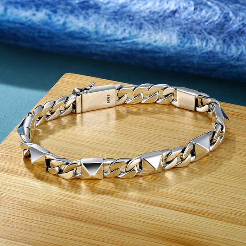 New Willow Nail Fashion Cuban Bracelet Hip Hop High End Style Bracelet 18cm белый