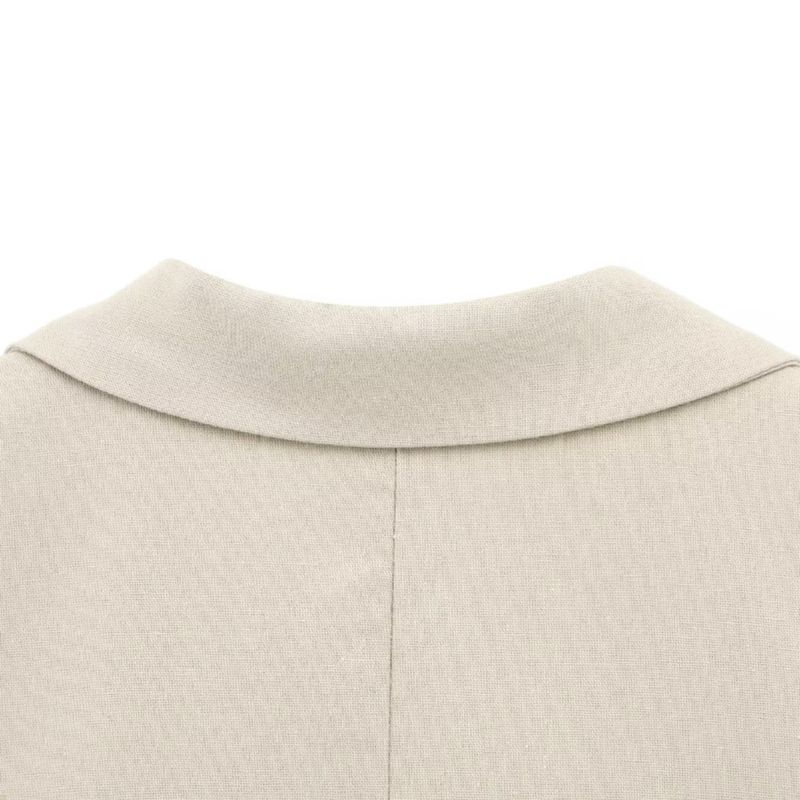 Kaslead New Arrival Women's Clothing Fashion Wind Belt Padded Shoulder Vest Casual Straight Pants 2388586 2384586