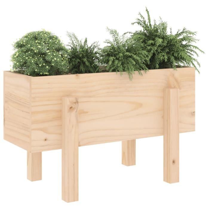 VidaXL Jardinière 62x30x38 cm bois massif de pin 825177