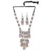 Latest Stylish Traditional Oxidised Silver Necklace Jewellery Set for Women