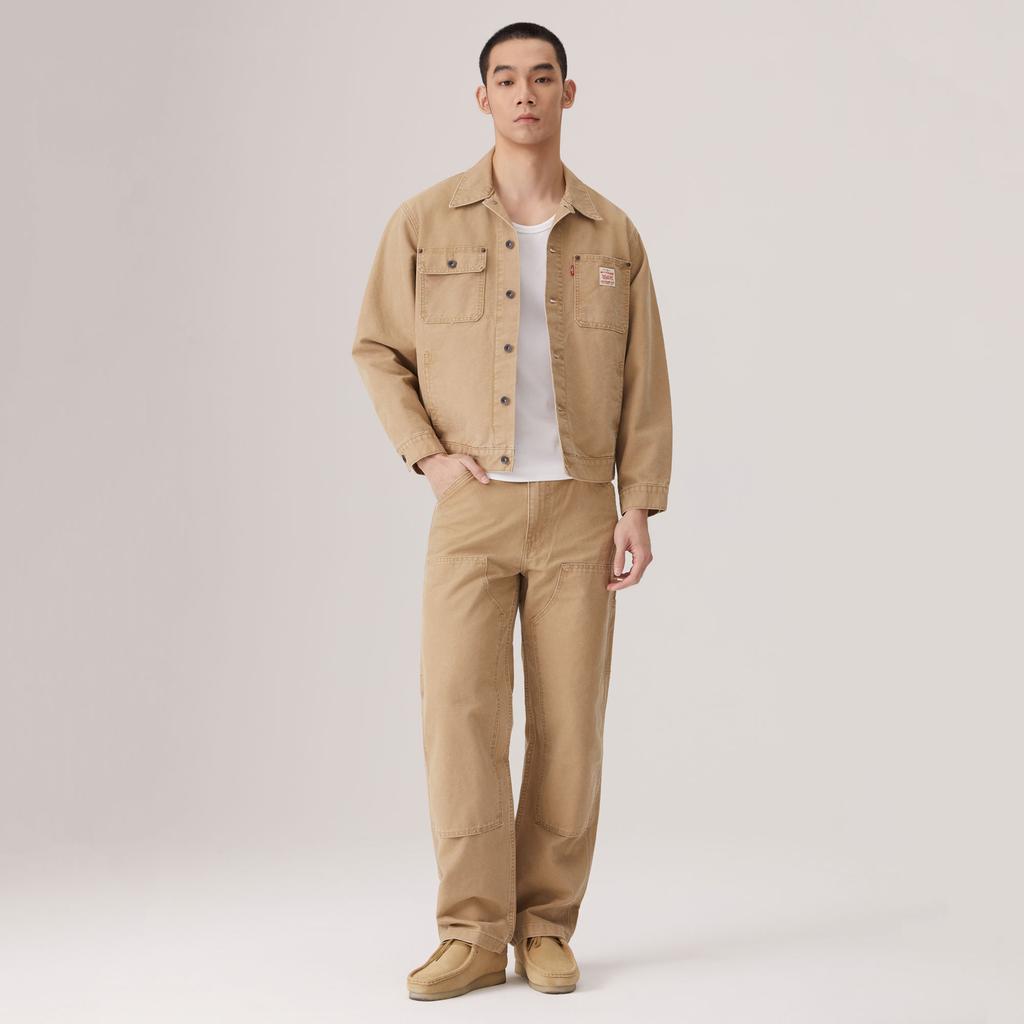 Levis Vintage Loose Simple Comfortable Pointed Collar Long Sleeve Jacket Men Jacket A4820-0023