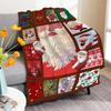3D Print Merry Christmas Blanket Sofa Cover Throw Santa Claus Xmas New Year Blanket Fleece Warm Bed Blankets for Bedroom Couch