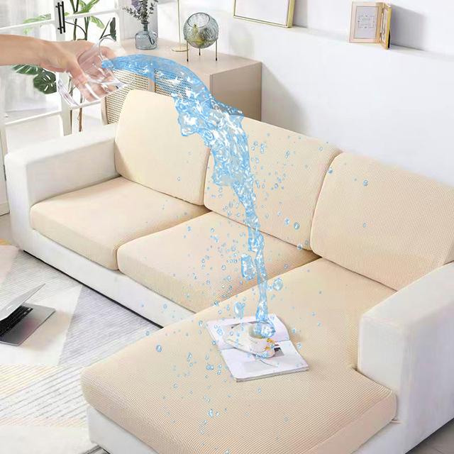 

Jacquard Waterproof Sofa Furniture Covers For Family Room Elastic Sofa Seat Slipcover Cheap Delicate Sofa Cushion Covers For Home Hotel Normal Size (S)-1pc бежевый