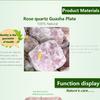Křišťálový přírodní Rose Quartz Guasha škrabací kosmetická sada Simming Arm Leg V Obličejová deska
