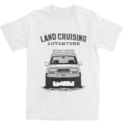 Koszulki Land Cruiser Serii FJ 80 Męskie Damskie 100% Bawełna Off Road FJ80 Samochód Landcruising Przygoda T-Shirt Odzież Graficzna