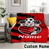 Custom Name Soccer Team Francisco Throws Blanket Flannel Blankets for Couch Bed Gifts for Men Women Picnic blanket Christmas fan gifts