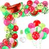 Hawaiian Party Decoration Balloon Set, Watermelon Balloon Chain Set Birthday Background Arrangement