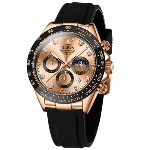 

Men s Watch, Sports Wristwatch with Stopwatch Function, Date Display, Waterproof Quartz Movement, Stylish, Simple, Casual, Silicone Band, Popular Bran